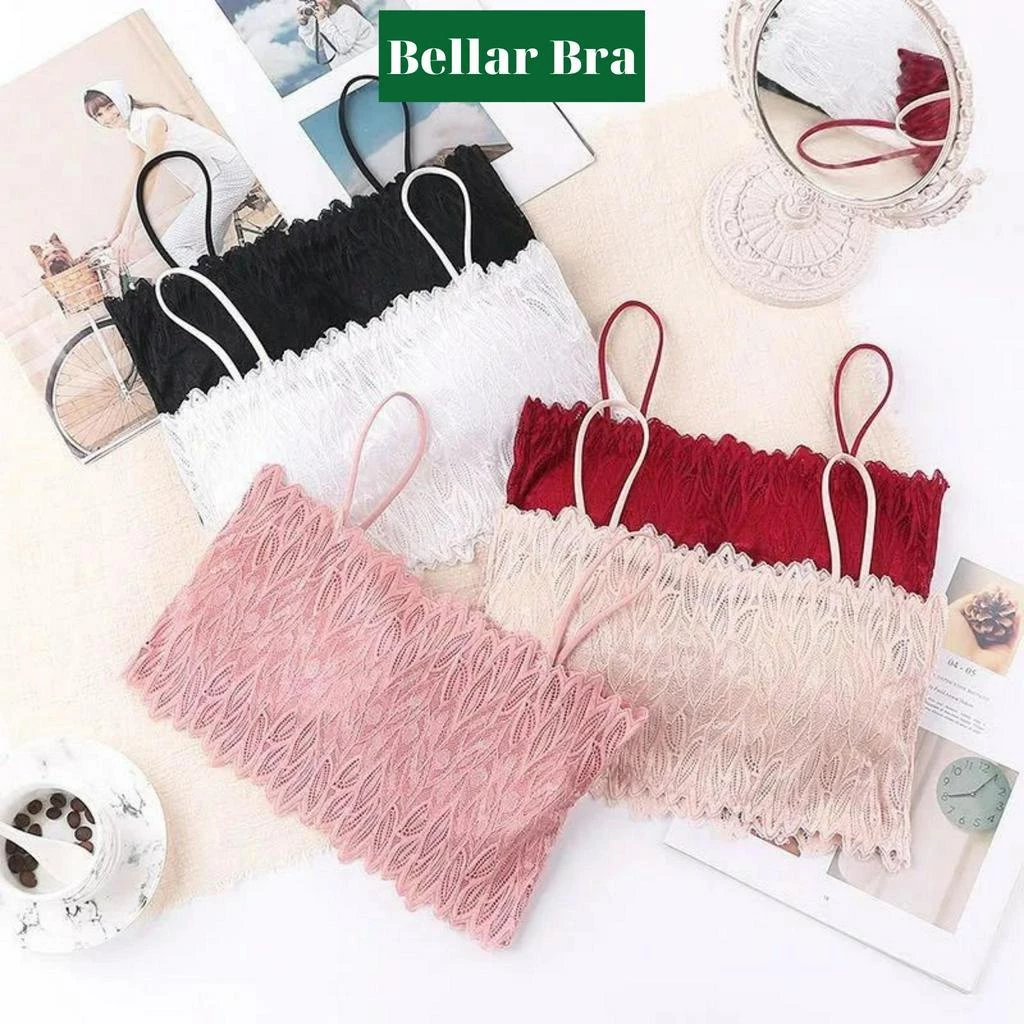 Áo bra ren ống - Áo croptop nữ ống 2 dây siêu mềm mịn co dãn xinh xắn sexy   BellarBra B3371