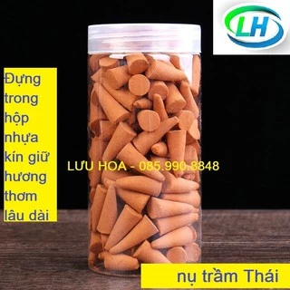 Trầm hương [THANH LÝ XẢ KHO], nụ trầm hương hình nón hộp 128 nụ - Hương rất thơm, hương thơm