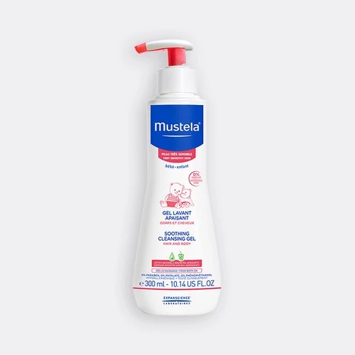 Sữa Tắm Gội Cho Trẻ Sơ Sinh & Em Bé Da Nhạy Cảm Mustela 300ml