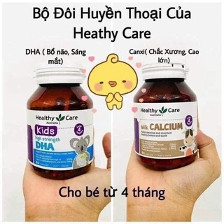 Canxi Milk Calcium + DHA Healthycare bổ sung canxi và DHA cho bé