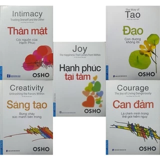 Sách - Combo 5 Cuốn: Hạnh Phúc Tại Tâm + ĐẠO + Thân Mật + Sáng Tạo + Can Đảm ( Osho )