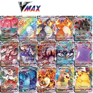 100 Chiếc Thẻ Pokemon VMAX Sáng TAKARA TOMY Thẻ Trò Chơi TAG TEAM Trận Carte Thẻ Giao Dịch Không Lặp Lại