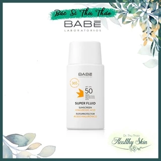 [50mL] KEM CHỐNG NẮNG CHO DA DẦU MỤN BABE SUPER FLUID FACIAL SUNSCREEN SPF 50