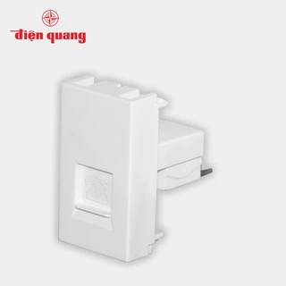 Set 3 Ổ cắm điện thoại âm tường Điện Quang DQHome ĐQ IW1 TO W (màu trắng)