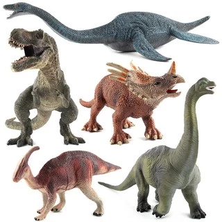 Mô hình khủng long kỷ Jura T-rex Brachiosaurus  bằng nhựa chất lượng cao đồ chơi giáo dục