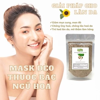 200g Mặt Nạ Dẻo Hạt Ngũ Hoa Kết Hợp Thuoc Bắc Làm Trắng , Giúp Da Hồng Hào , Ngăn Ngừa Lão Hóa