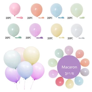 Bong bóng Tròn Màu Pastel Macaron Size 6"-10'' trang trí sinh nhật happy birthday sự kiện tiệc cưới sự kiện hot 2022