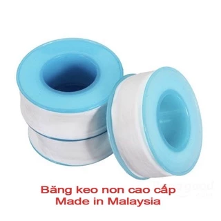Cuộn băng keo lụa vặn ren vòi nước,ren ống cao cấp ( Băng keo non , băng tan ) - Nhập Khẩu Malaysia - Giá Sỉ