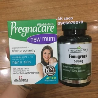 Combo lợi sữa new mum và cỏ cà ri Fenugreek