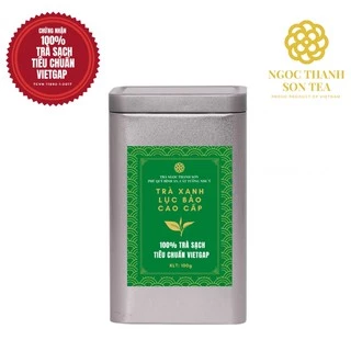 Trà Xanh (Chè Xanh) Lục Bảo hộp thiếc cao cấp Ngọc Thanh Sơn 100g - Trà Sạch tiêu chuẩn VietGAP