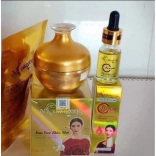 COMBO KEM FACE NHÂN SÂM + SERUM SKIN CARE VITAMIN C N_COLLAGEN