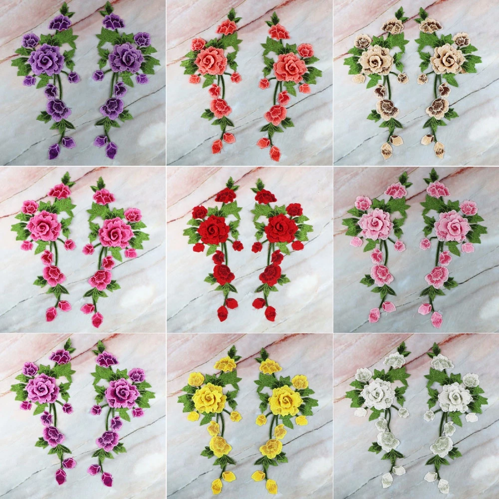 1 Sticker Ủi Thêu Hình Bông Hoa