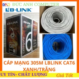<FULL VAT> DÂY MẠNG LAN ,CÁP MẠNG LAN CAT5/CAT6 LBLINK (1 cuộn 305m ), Chống Nhiễu