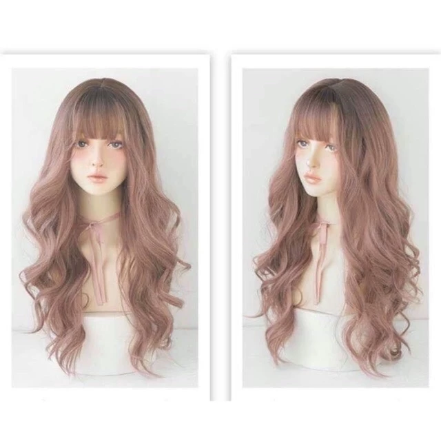 Tóc giả nguyên đầu xoăn giợn❤️-freeship-tặng lưới chùm tóc