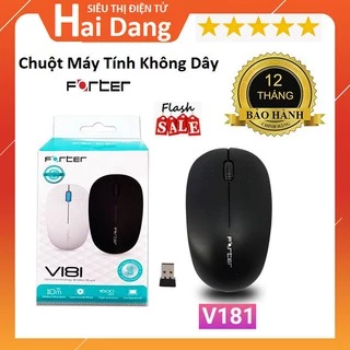 [Mã ELMS10 giảm 6% đơn 50K] Chuột Máy Tính, Chuột Không Dây Forter V181 Không Dây 1600DPI Bảo Hành Chính Hãng 12 Tháng