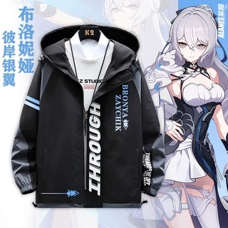 Honkai impact 3 Áo Khoác Khoác Ngoài bronya APHO Hình Đôi Cánh bronya herrscher of lý