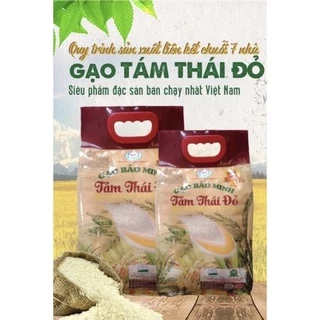 Gạo tám thái đỏ Bảo minh 5kg