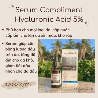 Serum Compliment Hyaluronic Acid 5% cấp nước phục hồi