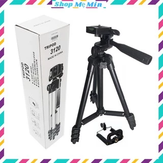 Giá đỡ chụp hình cho điện thoại, máy ảnh, Tripod 3120, màu đen, chắc chắn