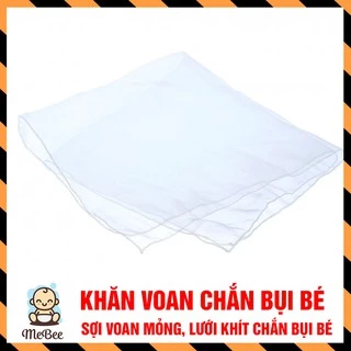 Khăn voan (bông bay) che mặt chắn bụi, cản gió cho bé