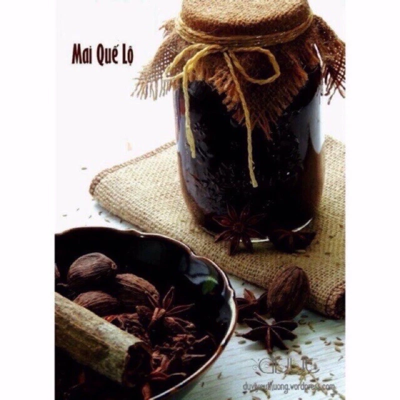 Nguyên liệu ngâm Mai quế lộ 1L nấu ăn làm bánh 2 gói