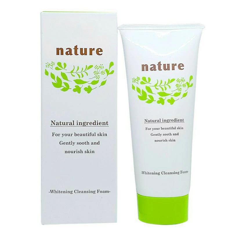 Sữa rửa mặt sáng da Naris Nature Whitening Cleansing Foam 100ml/ Chính hãng