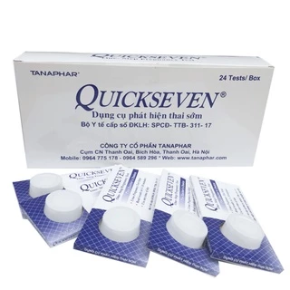 Que thử thai Quickseven 2 vạch chính xác - test thử thai hai vạch sớm nhanh hiệu quả tức thì