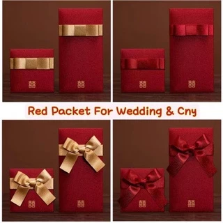 Bao Lì Xì Năm Mới Màu Đỏ Kích Thước Lớn/Dài/Lớn/Vàng Đồng Phong Cách Trung Hoa Wedding Red Packet Angpao Cny Packets  Chinese New Year Angpau Money Envelope Long Large Big Short Cute Bow Angpow Gift Paper Gold Large Big Small Golden Short Spring Festival