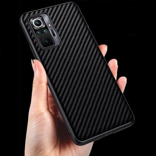 Ốp Điện Thoại TPU Mềm Mỏng Họa Tiết Sợi Carbon Cho Redmi 9T K40 Note 10 10S Poco M3 Pro F3 Xiaomi Mi 10T