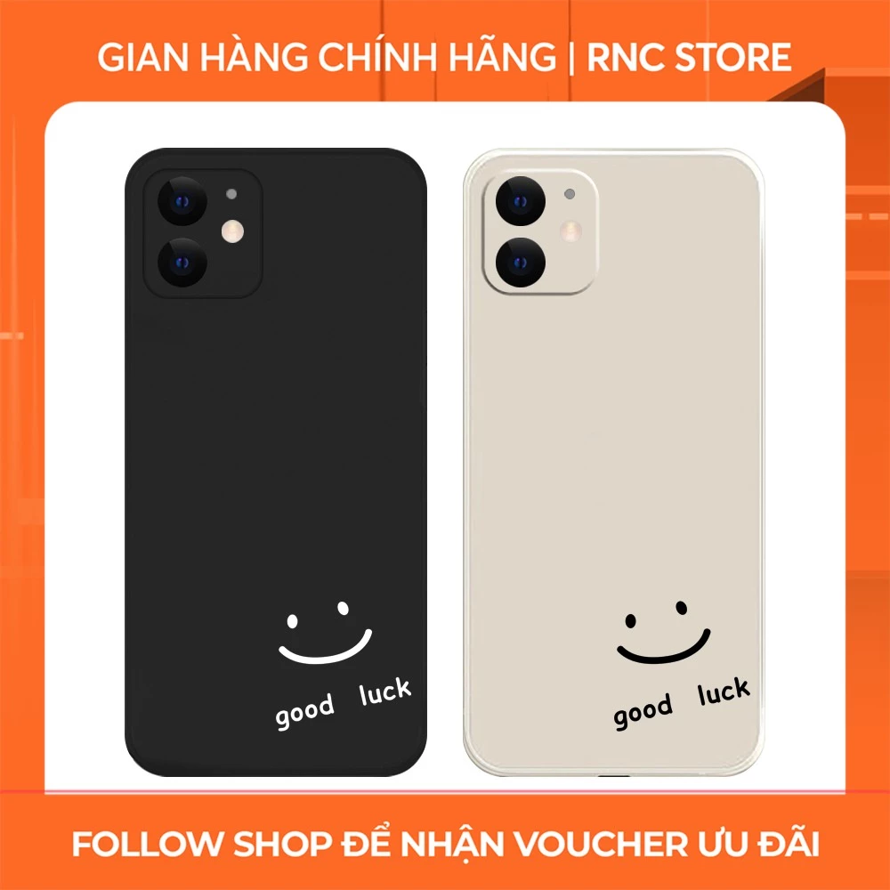 Ốp lưng Iphone 6S/6 Plus/7G/8G/X/Xs/11/12/....dẻo cạnh vuông bảo vệ camera hình Good Luck