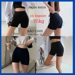 Quần Short Biker Nữ Bigsize.Đùi Legging Lưng Thun Dáng Ngắn Mặc Nhà tập Gym Yoga