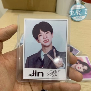 Bộ 9 Lomo Card Jin BTS Có Chữ Kí - Tặng Thêm 9 Toploader Đựng Ảnh Chất Lượng