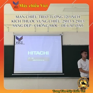 Màn Chiếu Treo Tường 120inch - 2m13 x 2m13. Hàng chính hãng, vải màn chất lượng cao