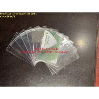 Combo 10 Vỏ Bọc thẻ CCCD (LOẠI 1, CÓ NẮP), thẻ ATM, bằng lái xe, thẻ tín dụng, thẻ căn cước