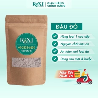 Bột Đậu Đỏ Tắm Trắng [SIZE LỚN] Handmade Nguyên Chất 100%, Giúp Tắm Dưỡng Body, Mặt Nạ Dưỡng Da - ROXI Beauty