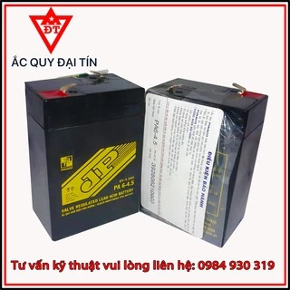 Ắc quy 6v 4.5A .Ắc quy Đồng Nai ( Pinaco)  cho quạt tích điện, xe ô tô trẻ em