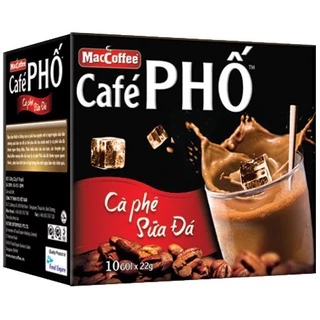 Cà phê sữa đá MacCoffee Cafe Phố 240g (30 gói x 24g) (2 loại gói+bịch)