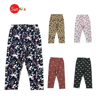 Quần legging bé gái, quần legging cho bé chất cotton mềm mát, size 9-14 tuổi - SUNKIDS