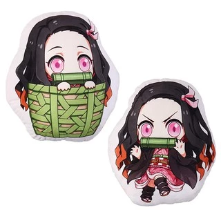 Gối ôm Gối ngủi in 2 mặt chibi Anime Kamado Nezuko dễ thương