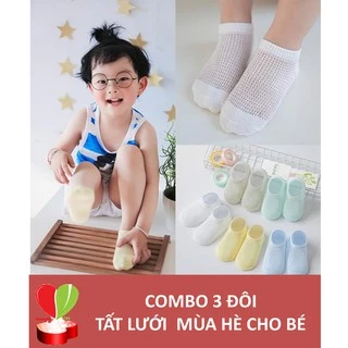 SET 3 ĐÔI TẤT LƯỚI MÙA HÈ XUẤT HÀN CỰC THOÁNG CHO BÉ