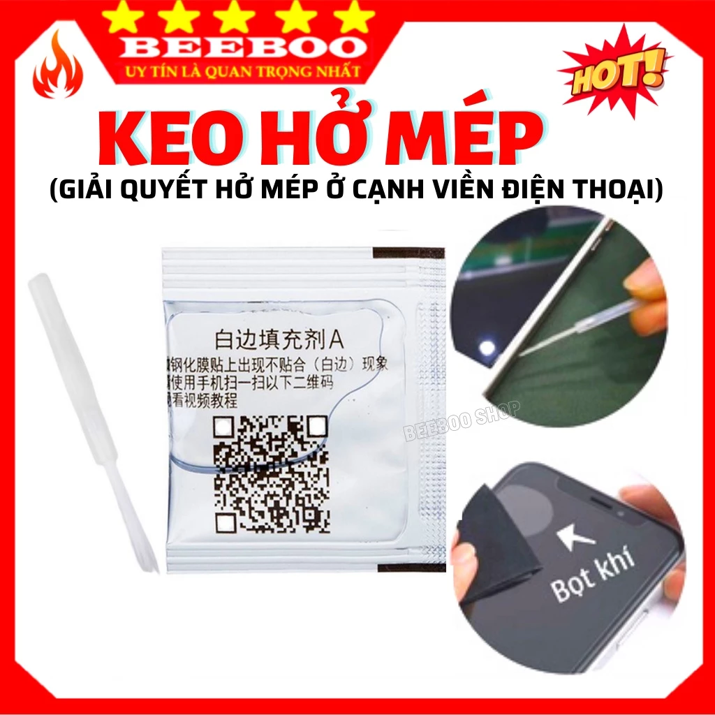 Keo dán chống hở mép kính cường lực - Lấp đầy phần hở mép - tăng tính thẩm mỹ cho màn hình.