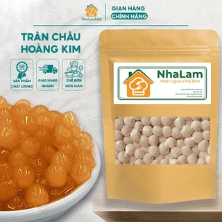 Trân Châu Hoàng Kim Mềm Dẻo NHALAM FOOD Nguyên Liệu Pha Trà Sữa Trân Châu Truyền Thống