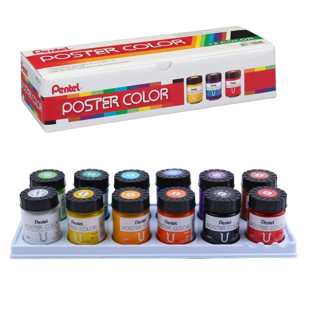 Màu Poster Pentel 12m x 30ml Chính Hãng