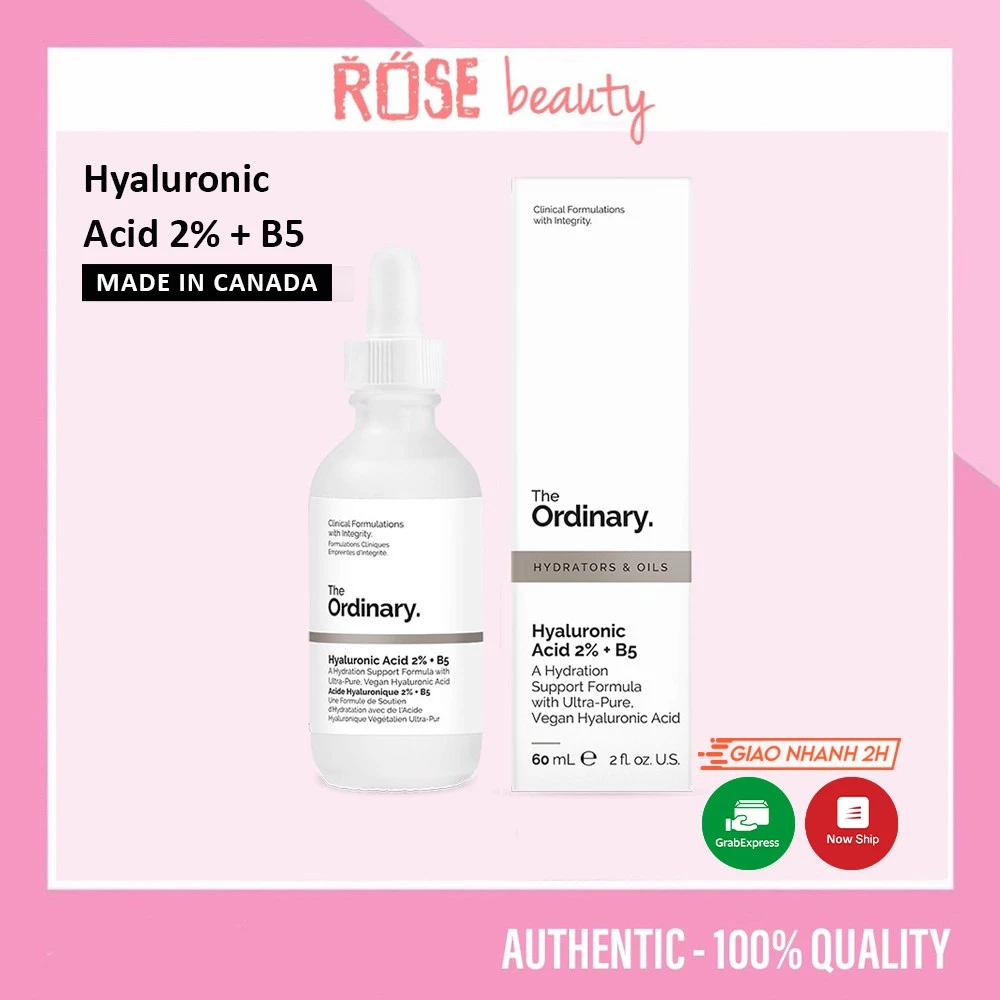 Serum cấp ẩm phục hồi The Ordinary Hyaluronic Acid 2% + B5 - Rosebeauty