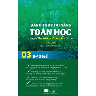 Sách Đánh thức tài năng toán học 03 dành cho bé 9 - 10 tuổi