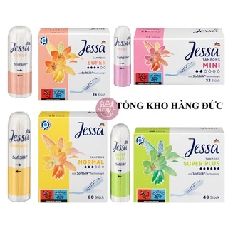 [BÁN LẺ TAMPONS] Set 10 chiếc băng vệ sinh dạng nút tampon Jessa, OB, Faccel đủ size nội địa Đức