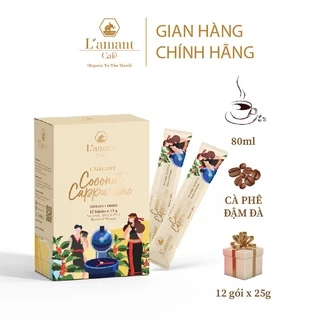 Cà phê hòa tan vị dừa L’amant Coconut Cappuccino - L’amant Coconut Cappuccino Instant Coffee (12 gói x 25gr)