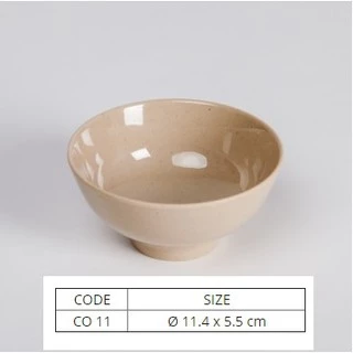 Chén Nhựa Melamine Cơm Chén Chè Màu Nâu Nhiều Size