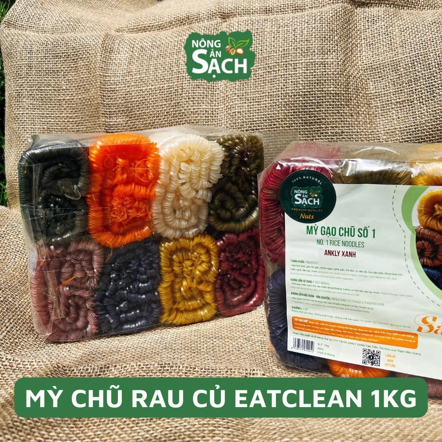 1Kg mỳ chũ rau củ Nông Sản Sạch Eat Clean