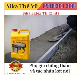 Sika - Phụ gia chống thấm và tác nhân kết nối Sika Latex TH (Can 2 lít) SIKA THẾ VŨ